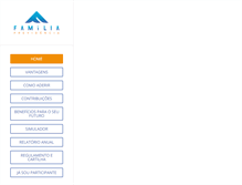 Tablet Screenshot of familiaprevidencia.com.br